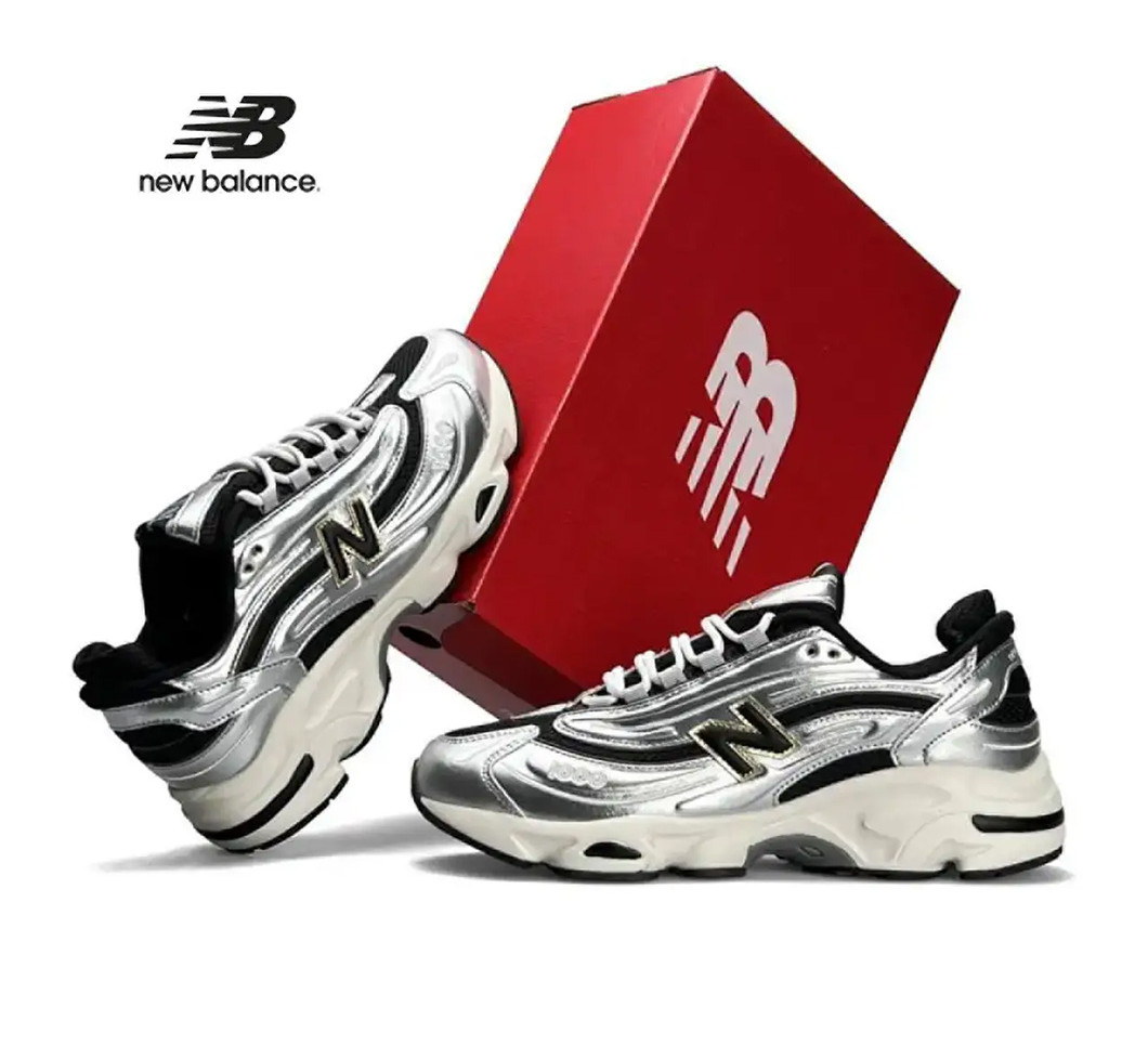 Чоловічі кросівки шкіра текстиль New Balance 1000 Silver Black, кеди Нью Беланс сірі весна осінь Чоловіче взуття