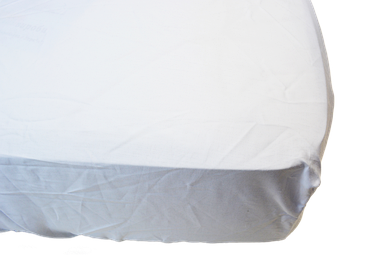 Простирадло на резинці Сатин гладкофарбований Біле