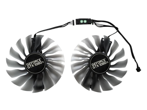 Вентилятор (кулер) Apistek 56334 для відеокарт Palit GTX 980 , 1080-1080TI GameRock (комплект 2шт) (GAA8S2H)