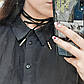 Довгий чокер шнурок чорного кольору, фото 2