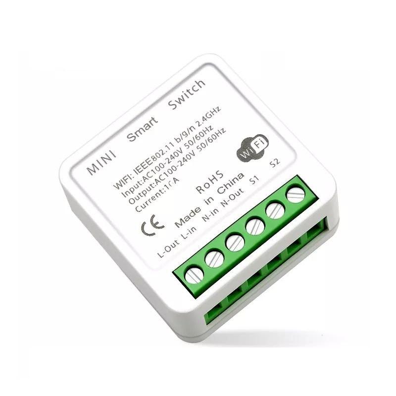 Перемикач живлення WiFi Smart Switch 10 A з віддаленим керуванням для розумного дому. Tuya, фото 1