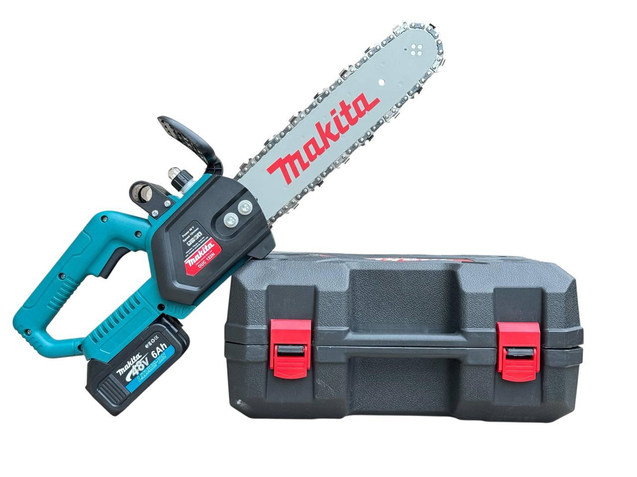 Акумуляторна ланцюгова пила Makita 48 В 6 А DUC 122 N, електропила з двома акумуляторами