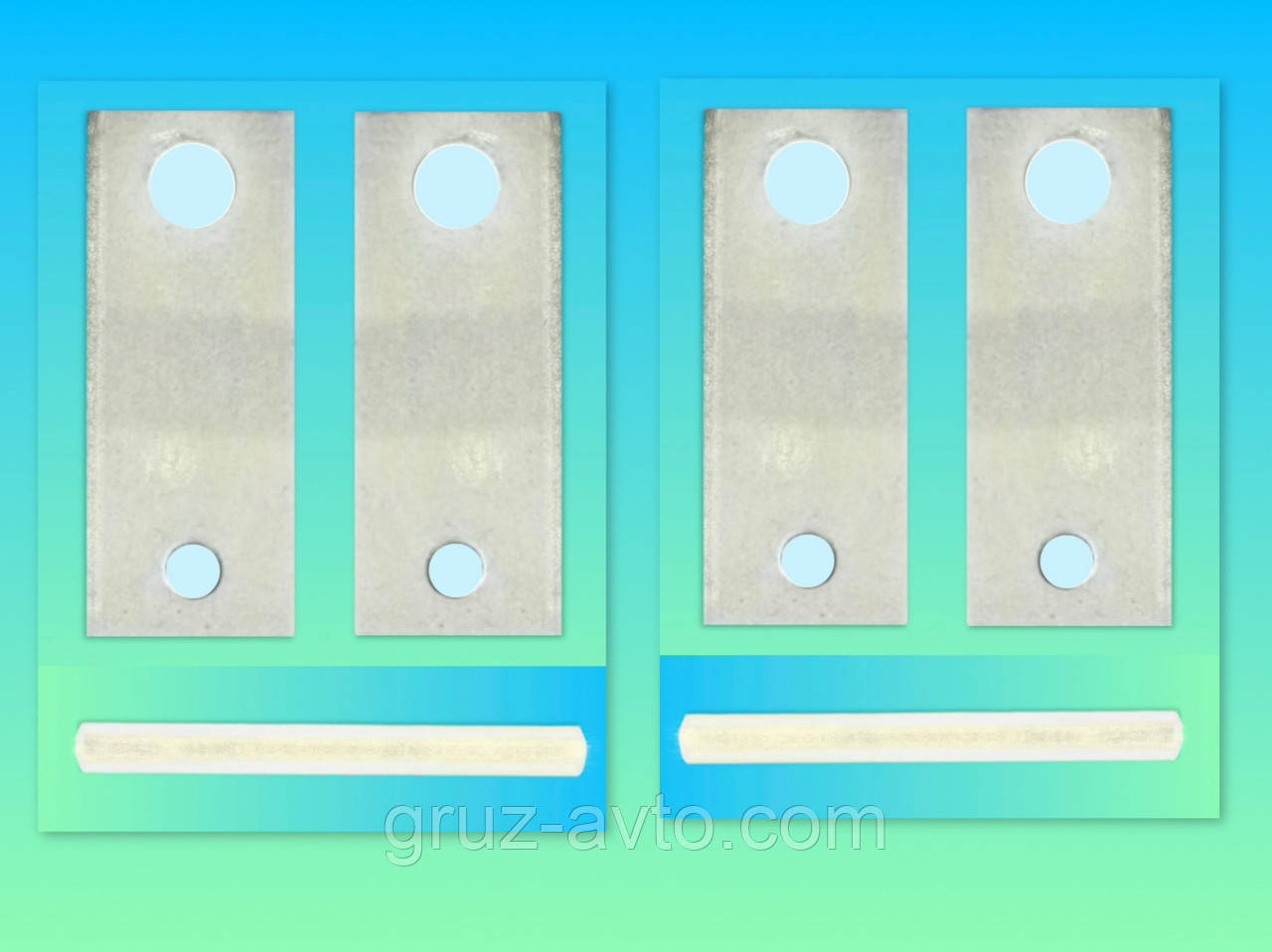 Комплект кріплення сухаря передньої ресори ЗІЛ-130 / 2 пальця+4 пластини