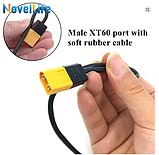 XT60 до DC 5,5 мм x 2,5 мм кабель живлення DC5525 для електричного паяльника TS100 TS101 Pine, фото 4