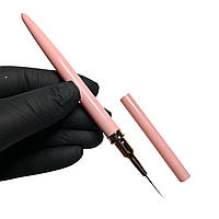 Пензлик-лайнер для манікюру довжина ворсу 11 мм рожева