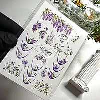 Слайдер-дизайн для нігтів, водні наліпки CF 443