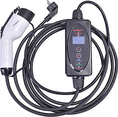 Переносна зарядна станція 3,6 кВт для електромобілів, кабель 1+4 м,-SCHUKO, E.NEXT