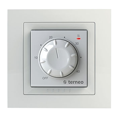 Терморегулятор для теплої підлоги TERNEO RTP White / Ivory