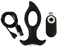 Анальний корок Anos Butt Plug with a Hole, фото 6