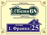 Адресна табличка, табличка на будинок з підсвічуванням, фото 8