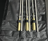 Набір шампурів Д12 ,ручка з гільзи в чохлі (6шт), фото 2