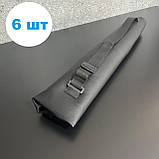 Набір шампурів Д12 ,ручка з гільзи в шкіряному чохлі (6шт), фото 2