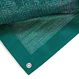 Сітка затінювальна 95% 5 м* 6 м посилена з люверсами затінювальна сітка для забору, фото 7