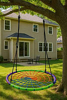 Дитяча гойдалка гніздо вулична підвісна садова 100 см Spoko SP-5C вулична / Дитяча гойдалка для саду різнокольорова