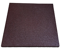 Гумова плитка 500х500х30 мм коричнева