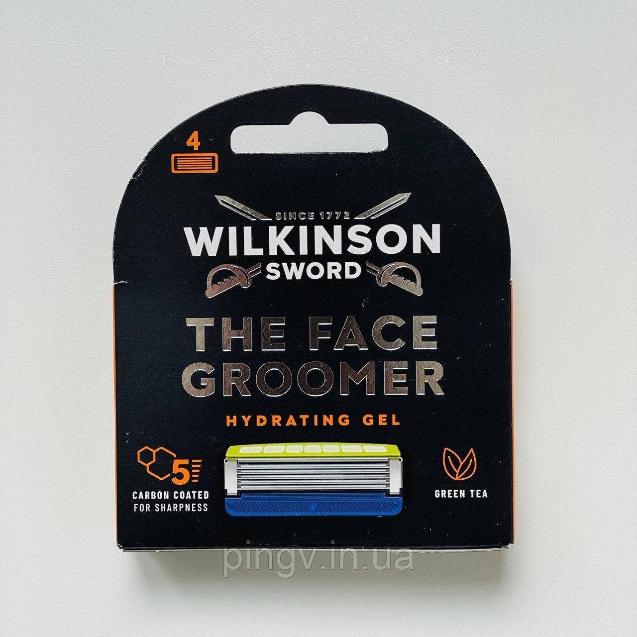 Змінні леза Wilkinson Sword The Face Groomer Hydrating Gel 4 шт.