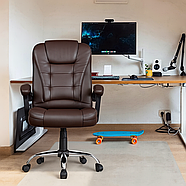 Офісне крісло Prime Коричневе комп'ютерне крісло, фото 6