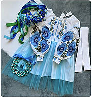 Плаття для дівчинки Вишуканість блакитне