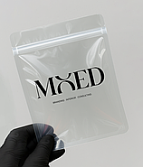 Надійний глянцевий зіп-пакет 20х25 см (100 мкм) Міцні поліетиленові пакети з логотипом, фото 5