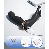 Чоловічий вібромасажер для анальної стимуляції з пультом, Стимулятор простати з вібрацією, Інтимні іграшки, фото 4