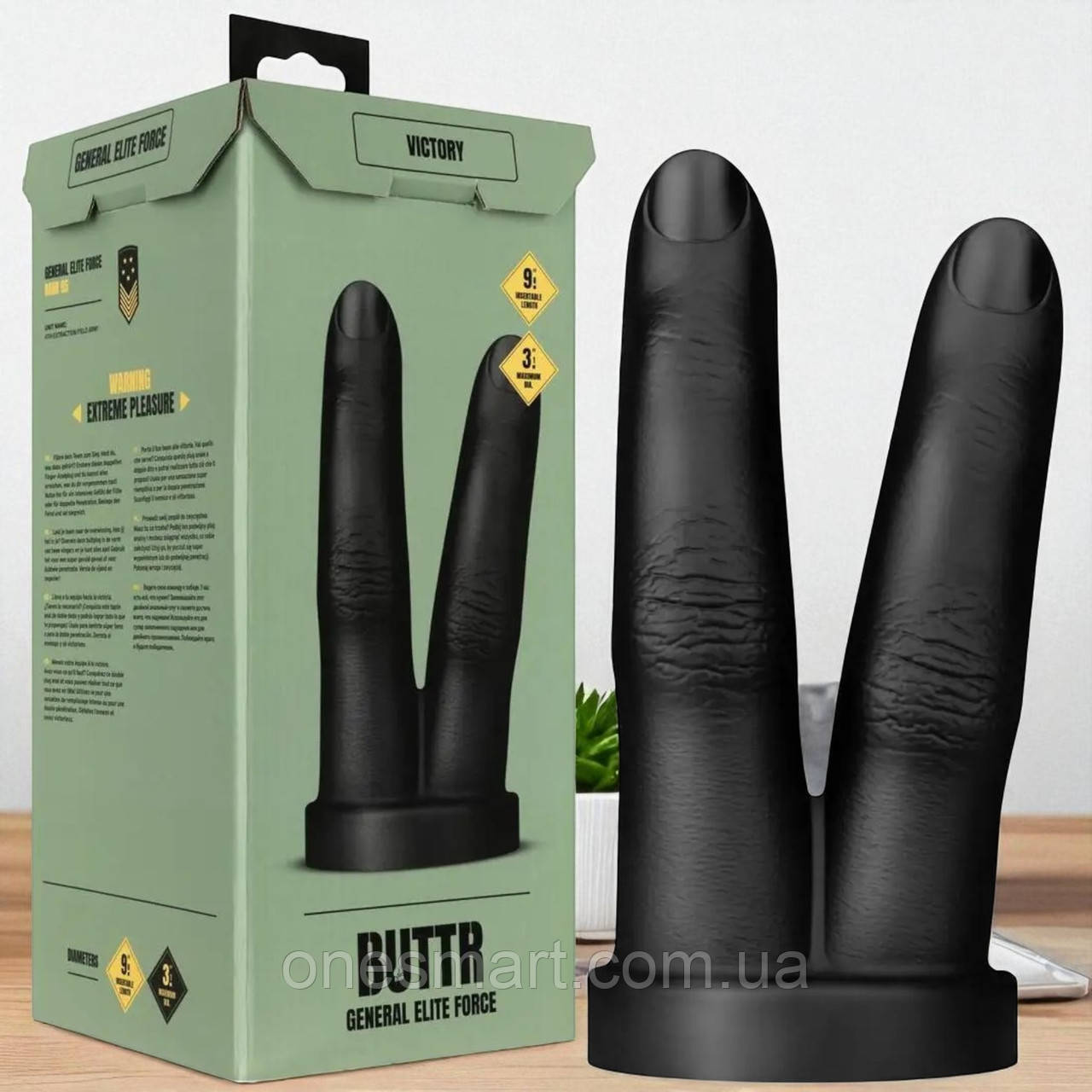 Анальна пробка BUTTR Victory подвійна для стимуляції інтимних зон комфортна та безпечна, фото 1