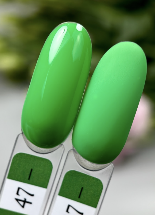 Гель лак для нігтів круз зелений Gel Polish №47 8мл, фото 1