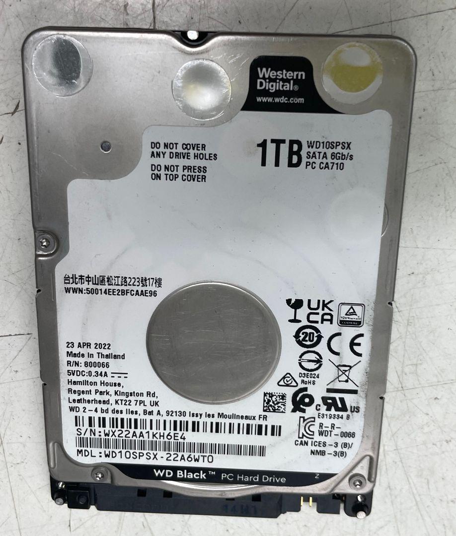 Жорсткий диск 2,5" для ноутбука WD Black 1TB 7200rpm 64MB WD10SPSX 2.5 SATA III, фото 1