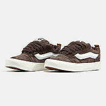 Кеди Vans KNU Skool Brown White | Вуличний стиль та надійність, фото 4