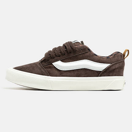 Кеди Vans KNU Skool Brown White | Вуличний стиль та надійність, фото 1