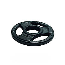 Диск для олімпійської штанги з хватами млинець для штанги на олімпійський гриф GoodLift 1,25 кг діаметр 51 мм, фото 3