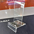 Акрилова підставка під телефон або чохол 60×110×70 мм із цінникотримачем 60х30 мм, фото 2