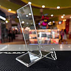 Акрилова підставка під телефон або чохол 60×110×70 мм із цінникотримачем 60х30 мм, фото 3