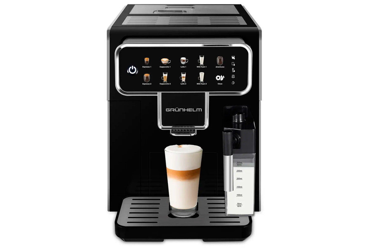 Автоматична кавомашина Grunhelm GACM01 потужністю 1350 Вт із сенсорним керуванням