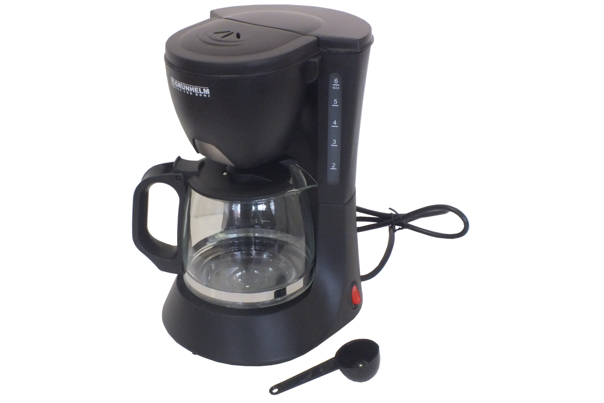 Кавоварка Grunhelm GDC06 з потужністю 600 Вт і фільтром багаторазового використання