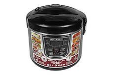 Мультиварка 5 л з пароваркою Grunhelm MC-08SB мультиварка з LED дисплеєм і режимами, фото 2