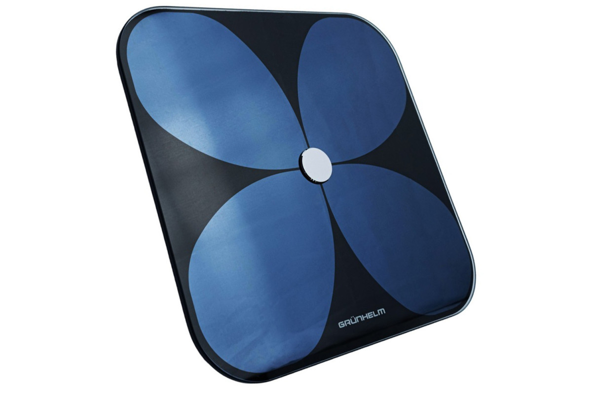 Фітнес ваги Grunhelm BES-31BI з LED дисплеєм розумні ваги з функцією аналізу складу тіла