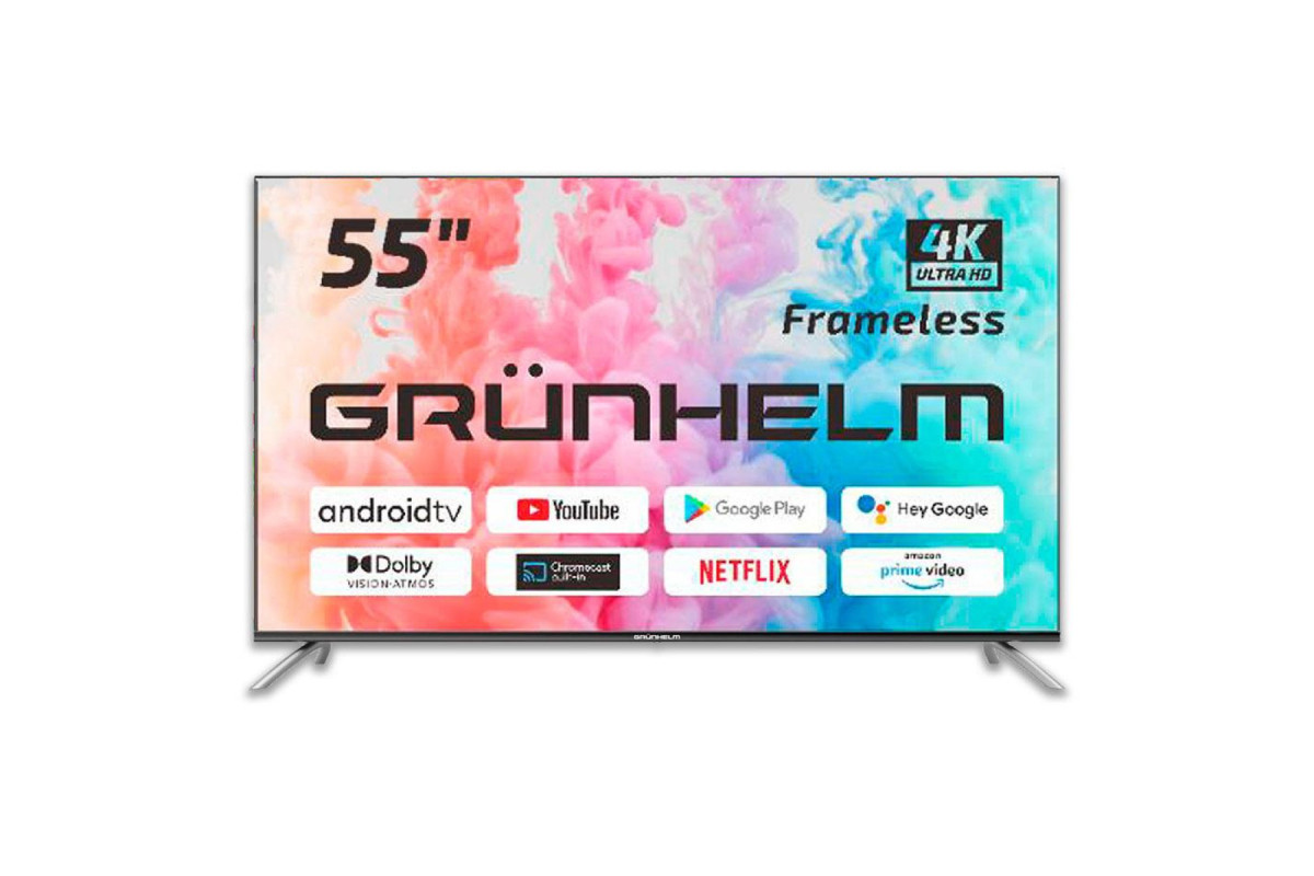 Телевізор Android 4K Ultra Grunhelm 55UI700-GA11V 55 дюймів смарт ТВ для вітальні