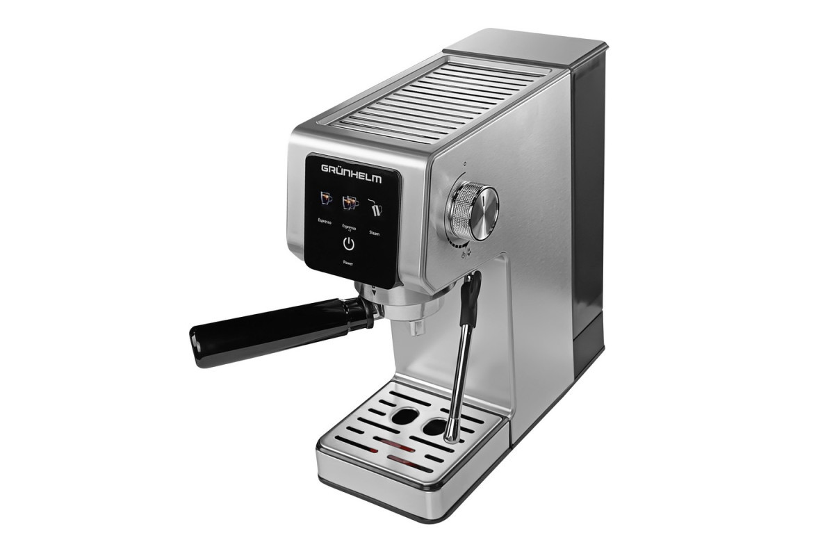 Еспресо кавоварка Grunhelm GEC002A 20 бар для дому та офісу стильний дизайн