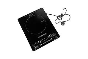 Індукційна плита Grunhelm GI-922 2000 Вт сенсорна панель компактна для кухні, фото 2