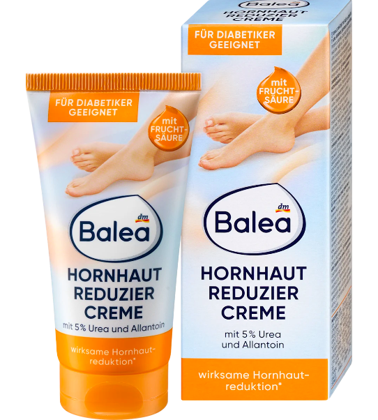 Крем для ніг, що зменшує мозолі з сечовиною та алантоїном Balea Fußcreme, фото 1