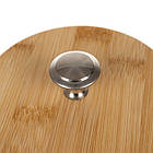 Набір кухонних контейнерів Ruhhy 24578 — 4×1,5 л, матовий чорний, бамбукові кришки, фото 5