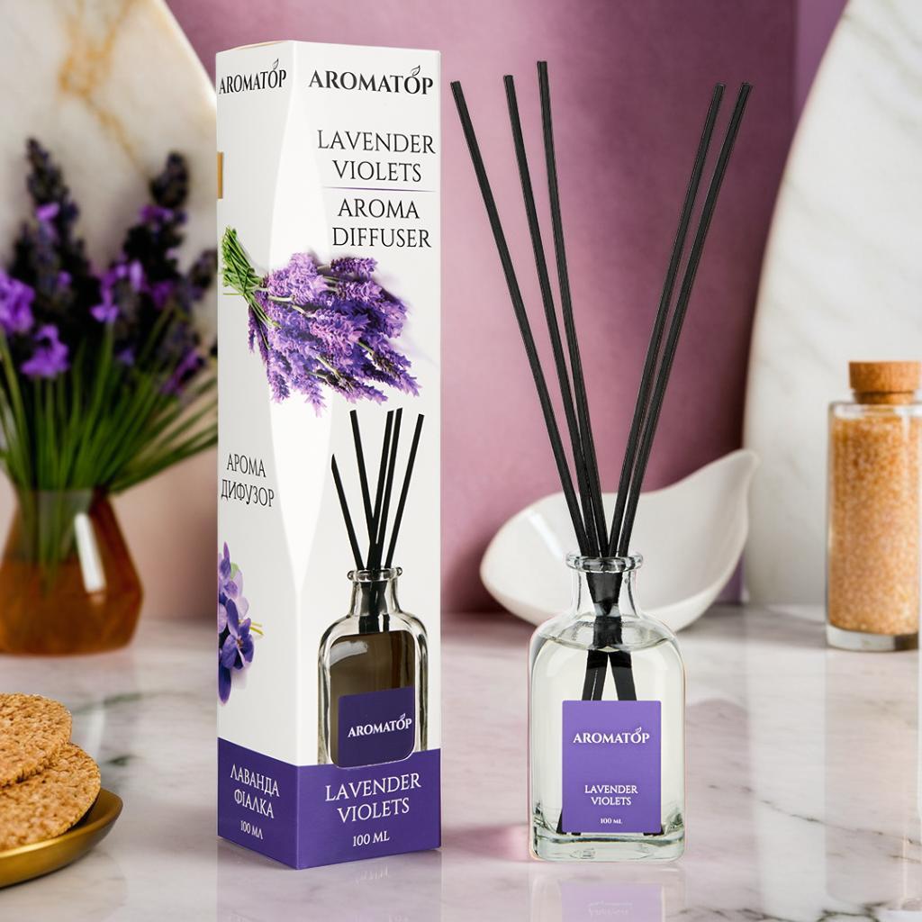 Аромадифузор Лаванда-Фіалка Aromatop, 100 мл, фото 1