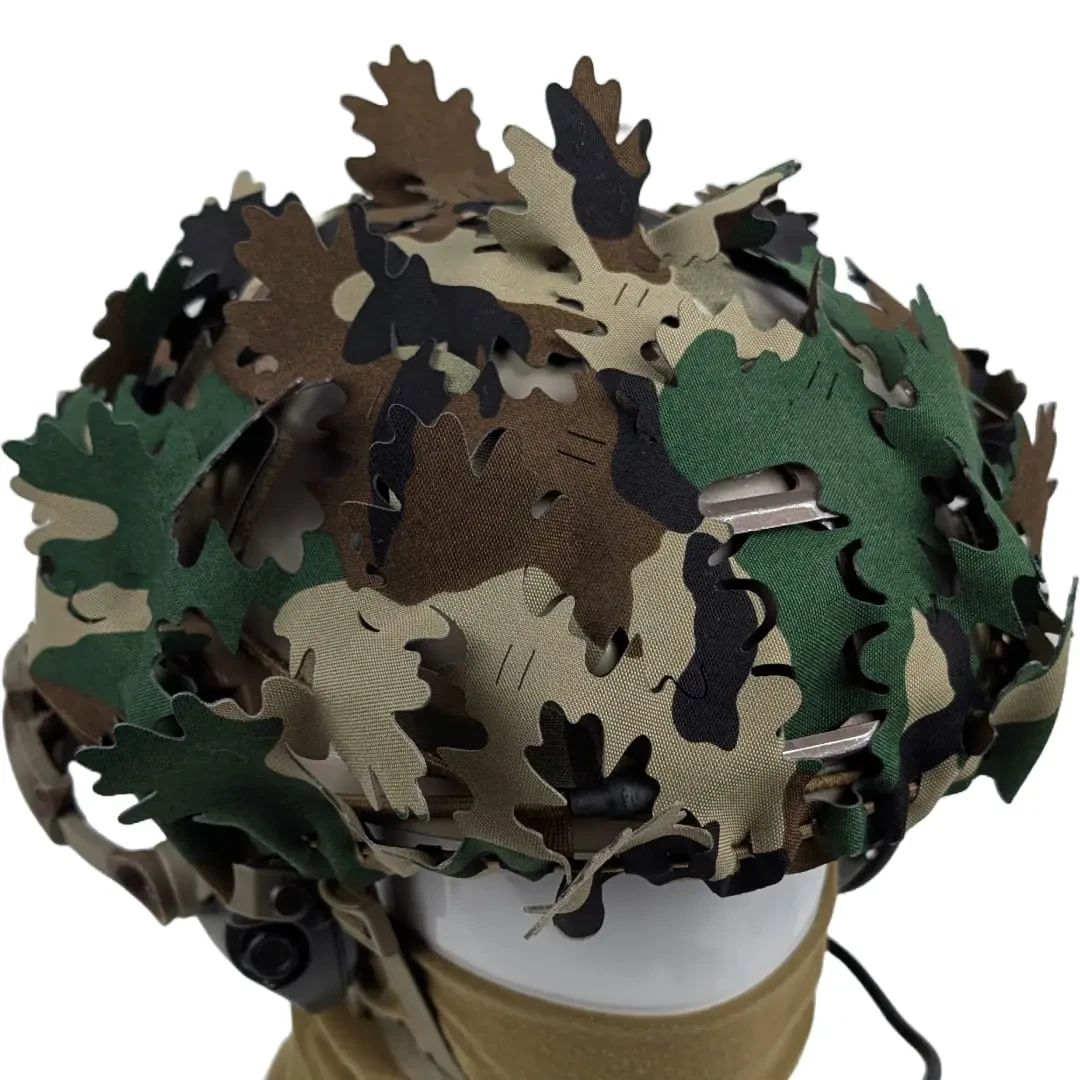 Кавер на шолом Rhizome Systems, Комплект: Лист Дуб, Колір: Woodland, 020-001-20-03-WOO, фото 1