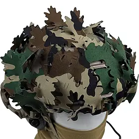 Кавер на шолом Rhizome Systems, Комплект: Лист Дуб, Колір: Woodland, 020-001-20-03-WOO