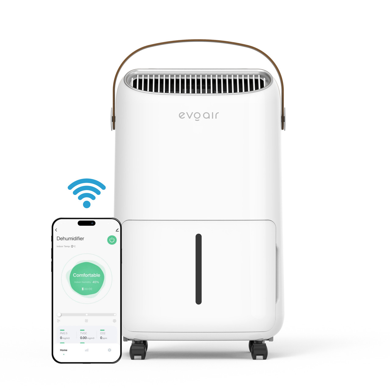 Осушувач повітря EvoAir NovaDry 12 Smart 12л/24год датчик вологості іонізація УФ-лампа сушіння одягу резервуар 2,5л