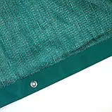 Сітка затінювальна 95% 6 м* 8 м посилена з люверсами танкова сітка, фото 10