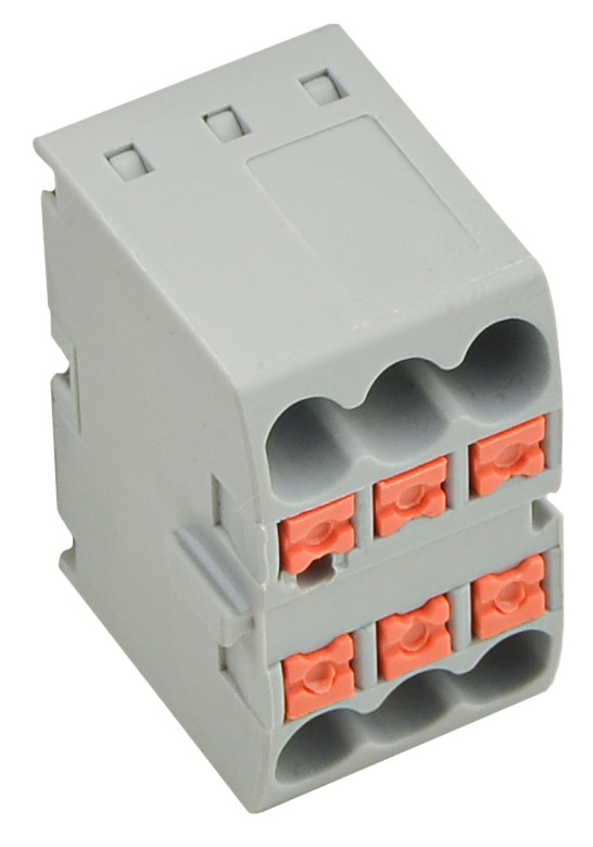 З’єднувальний клемний блок CTP-6 з затискним монтажем, 6 контактів, IP 20, АСКО-УКРЕМ