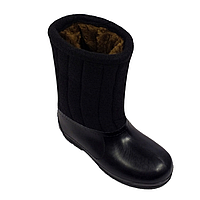 Бурки повстяні зимові валянки з калошами спецвзуття Verona Верона чорні 38-47