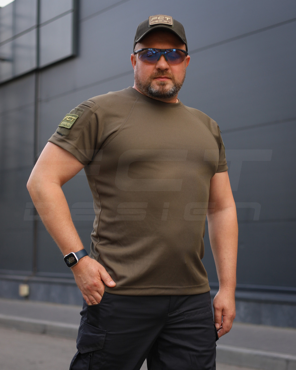 Футболка тактична Комбат з кишенею CoolPass антистатик Хакі