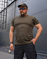 Футболка тактична Комбат з кишенею CoolPass антистатик Хакі